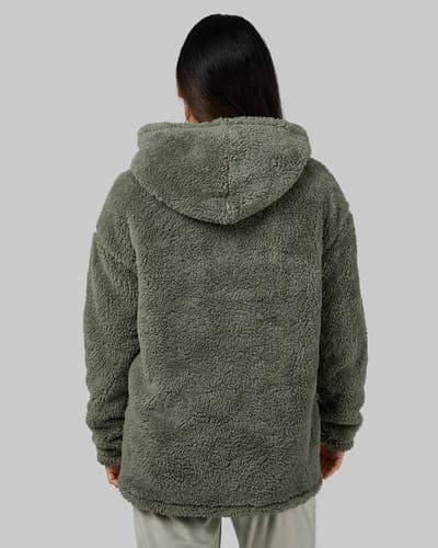 WOMEN'S SOFT SHERPA PULLOVER HOODIE 17