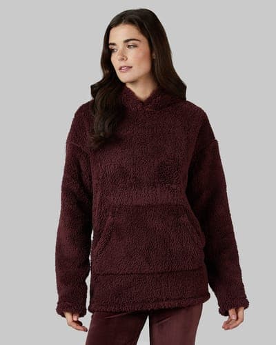 WOMEN'S SOFT SHERPA PULLOVER HOODIE 19