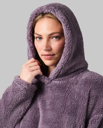 WOMEN'S SOFT SHERPA PULLOVER HOODIE 34