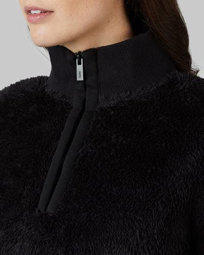 WOMEN'S FLUFFY SHERPA 1/4 ZIP TOP 2
