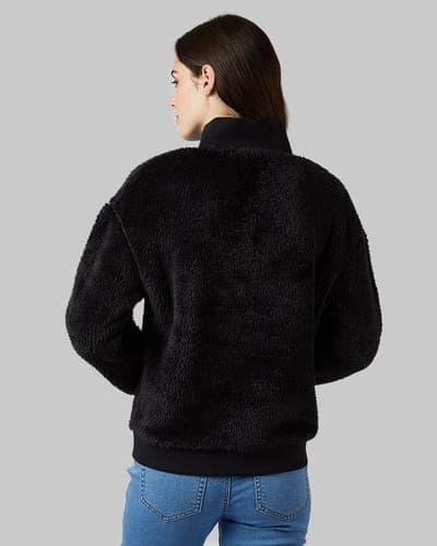 WOMEN'S FLUFFY SHERPA 1/4 ZIP TOP 3