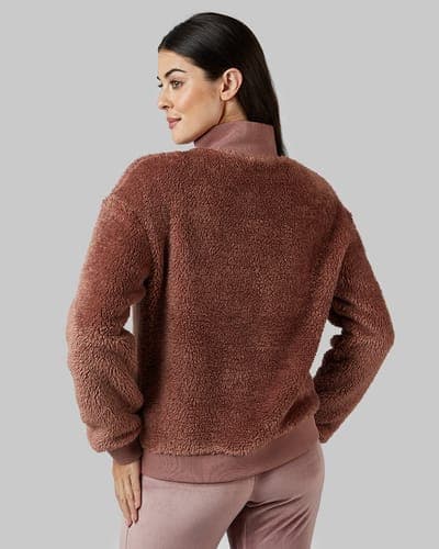 WOMEN'S FLUFFY SHERPA 1/4 ZIP TOP 7