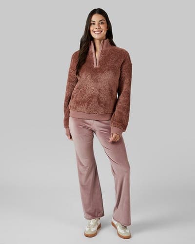 WOMEN'S FLUFFY SHERPA 1/4 ZIP TOP 8