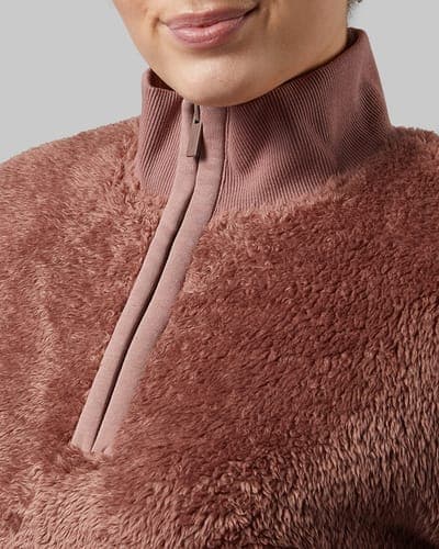 WOMEN'S FLUFFY SHERPA 1/4 ZIP TOP 10