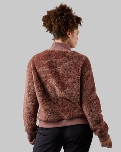 WOMEN'S FLUFFY SHERPA 1/4 ZIP TOP 11