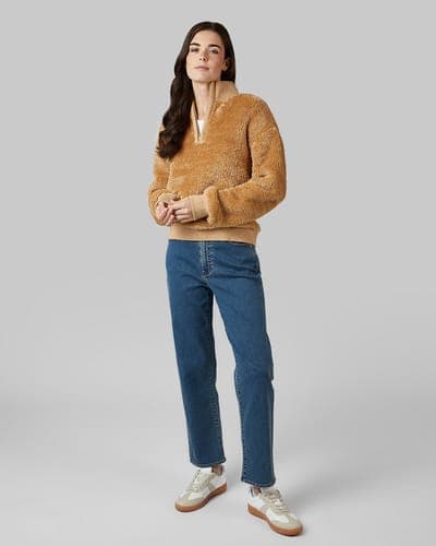 WOMEN'S FLUFFY SHERPA 1/4 ZIP TOP 16