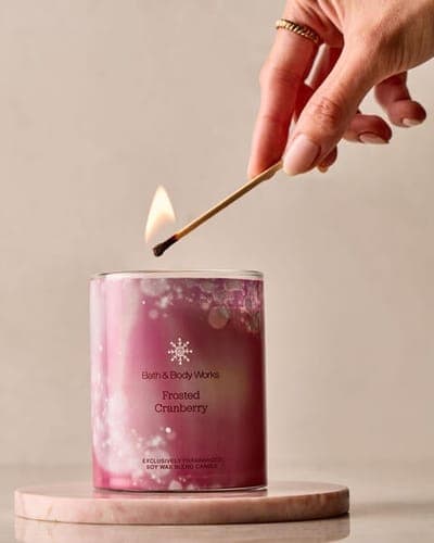 Frosted Cranberry Single Wick Candle 3