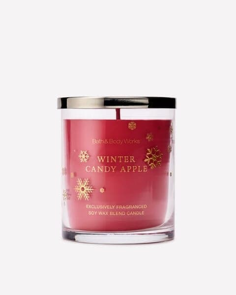 Winter Candy Apple Single Wick Candle