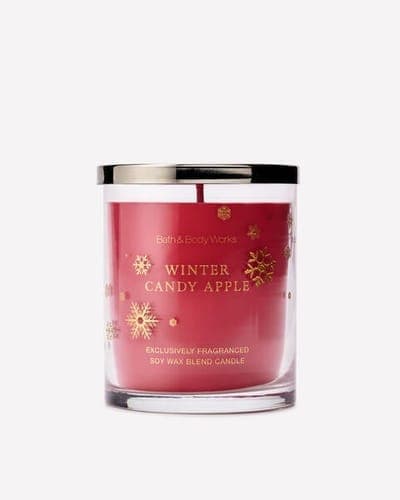 Winter Candy Apple Single Wick Candle 1