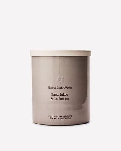 Snowflakes & Cashmere Single Wick Candle 1