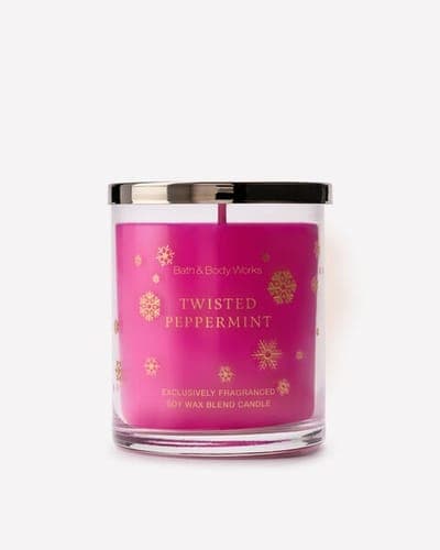 Twisted Peppermint Single Wick Candle 1