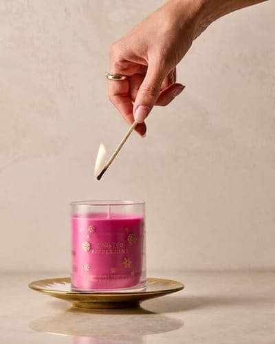 Twisted Peppermint Single Wick Candle 4