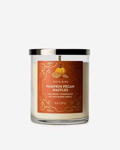 Pumpkin Pecan Waffles Single Wick Candle 1