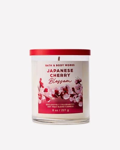 Japanese Cherry Blossom Single Wick Candle 1