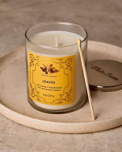 Leaves Single Wick Candle 3