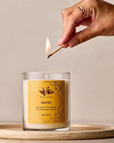Leaves Single Wick Candle 4