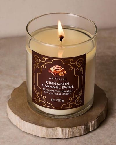 Cinnamon Caramel Swirl Single Wick Candle 3