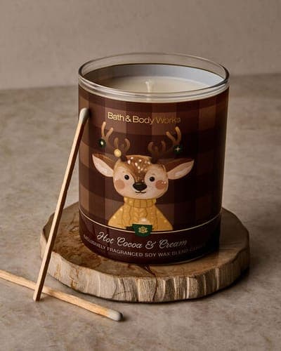 Hot Cocoa & Cream Single Wick Candle 3