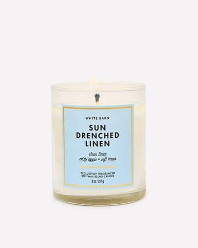 Sun Drenched Linen Single Wick Candle 1