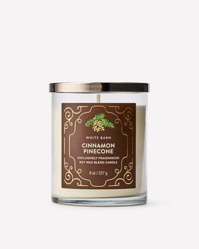 Cinnamon Pinecone Single Wick Candle 1