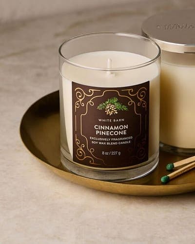 Cinnamon Pinecone Single Wick Candle 3