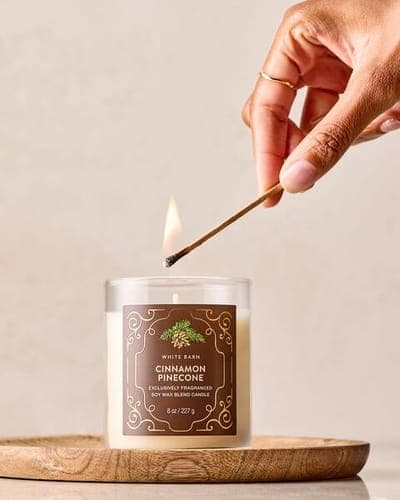 Cinnamon Pinecone Single Wick Candle 4