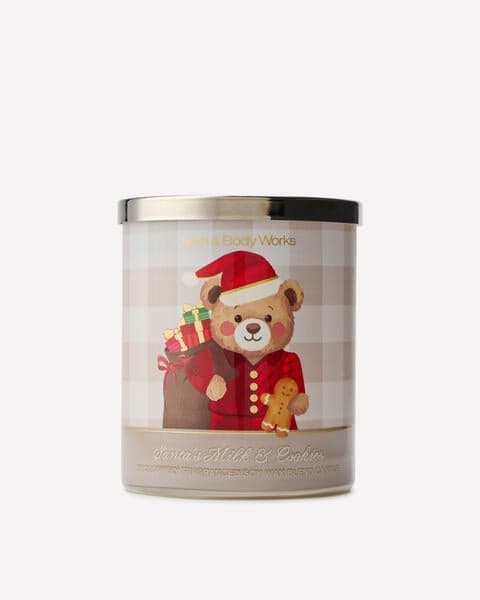 Santa's Milk & Cookies Single Wick Candle