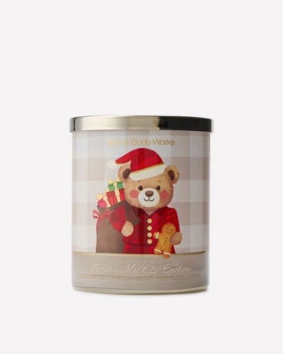Santa's Milk & Cookies Single Wick Candle 1