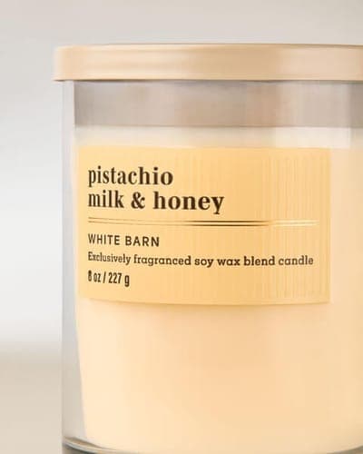Pistachio Milk & Honey Single Wick Candle 2