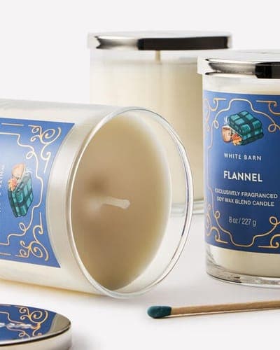 Flannel Single Wick Candle 2