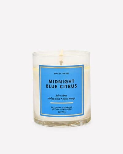 Midnight Blue Citrus Single Wick Candle 1