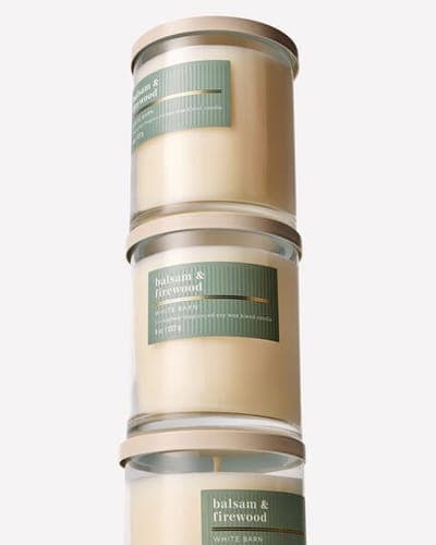 Balsam & Firewood Single Wick Candle 2
