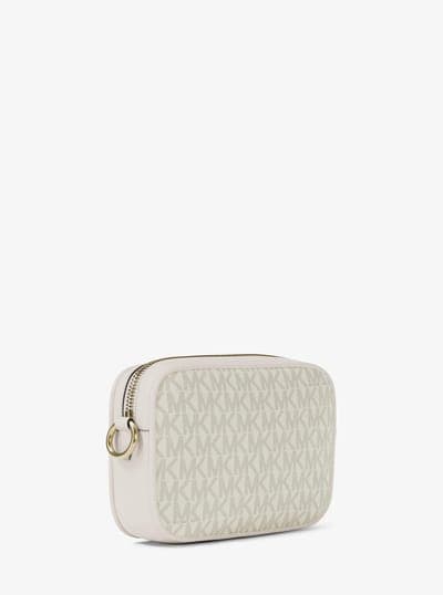 Michael Kors Outlet Jet Set Small Signature Logo Camera Crossbody Bag 5