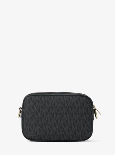 Michael Kors Outlet Jet Set Small Signature Logo Camera Crossbody Bag 8