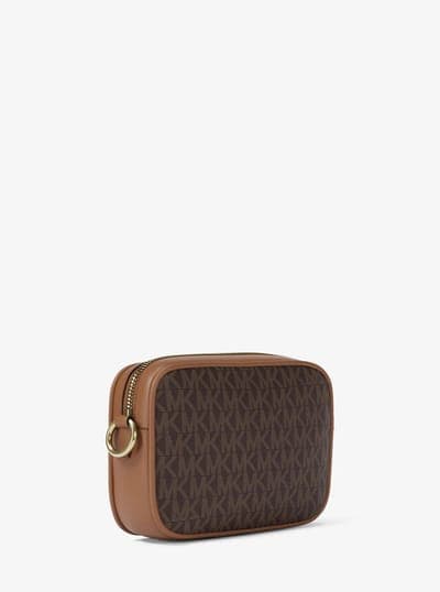 Michael Kors Outlet Jet Set Small Signature Logo Camera Crossbody Bag 15