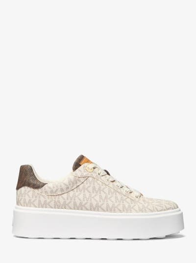 Romey Two-Tone Logo Platform Sneaker 5