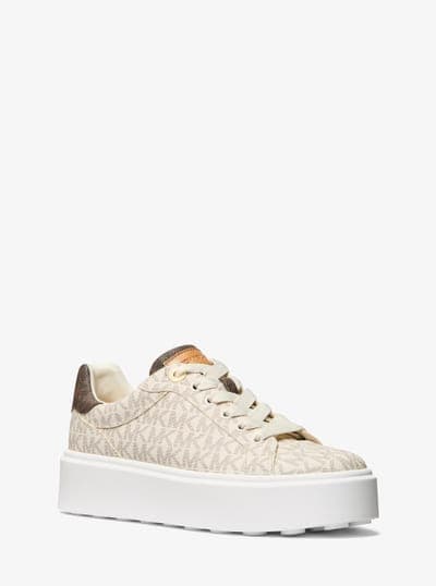 Romey Two-Tone Logo Platform Sneaker 7