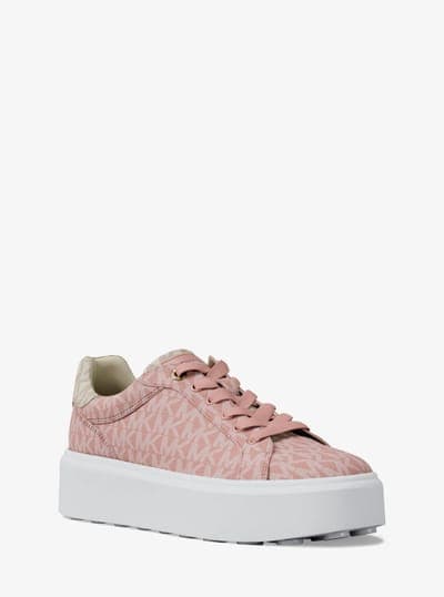 Romey Two-Tone Logo Platform Sneaker 17
