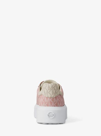 Romey Two-Tone Logo Platform Sneaker 20