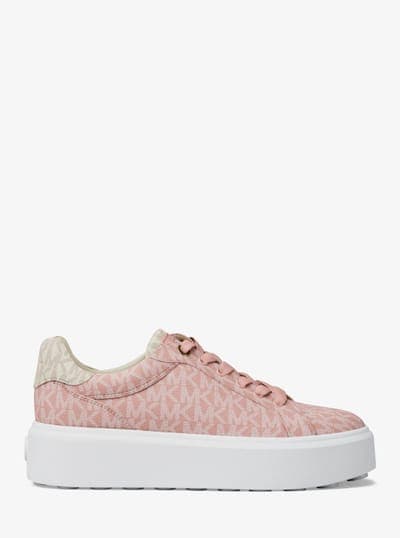 Romey Two-Tone Logo Platform Sneaker 22