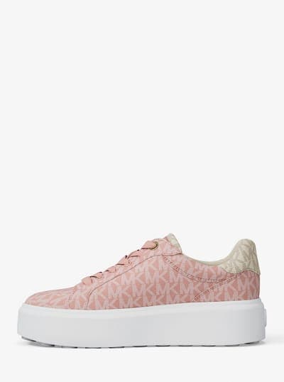 Romey Two-Tone Logo Platform Sneaker 25