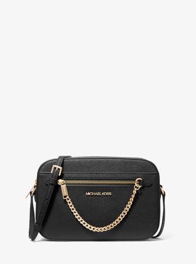 Jet Set Large Saffiano Leather Crossbody Bag 1