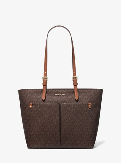 Jet Set Medium Logo Pocket Tote Bag 7