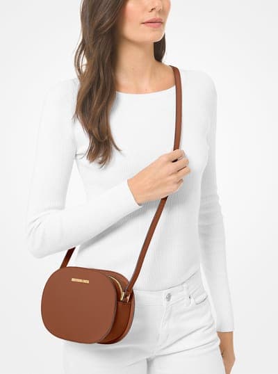 Jet Set Travel Medium Saffiano Leather Crossbody Bag 3