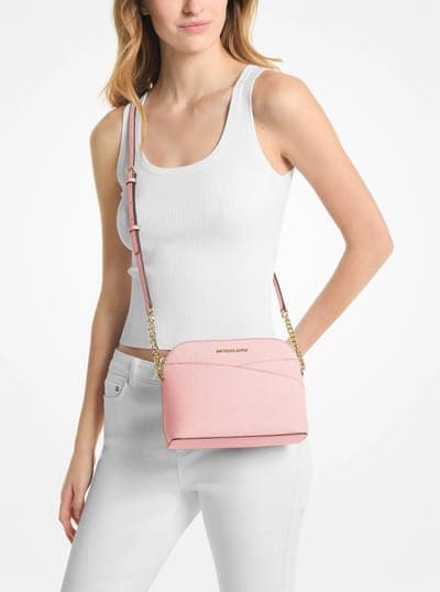 Michael Kors Outlet Jet Set Travel Medium Dome Crossbody Bag 3