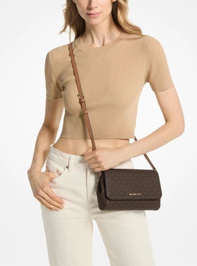 Medium Logo Convertible Crossbody Bag 4