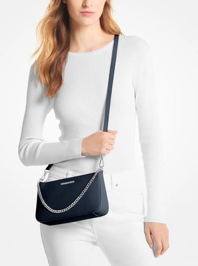 Jet Set Medium Saffiano Leather Crossbody Bag 3