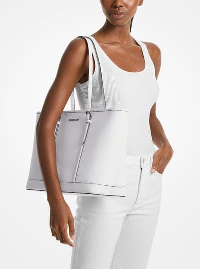Jet Set Travel Large Saffiano Leather Tote Bag 9