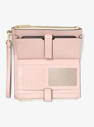 Michael Kors Outlet Jet Set Travel Signature Logo Smartphone Wallet 6