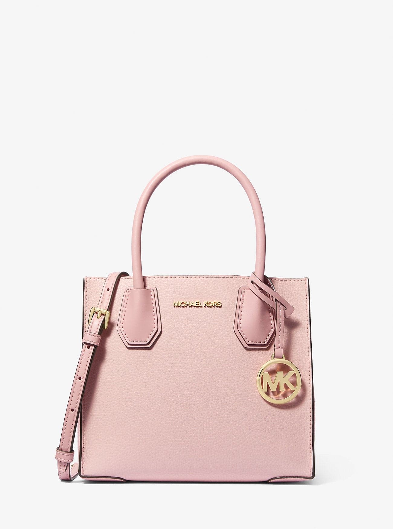 Mercer Medium Two-Tone Pebbled Leather Crossbody Bag